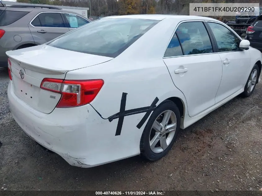 2013 Toyota Camry Se VIN: 4T1BF1FK4DU209290 Lot: 40740626