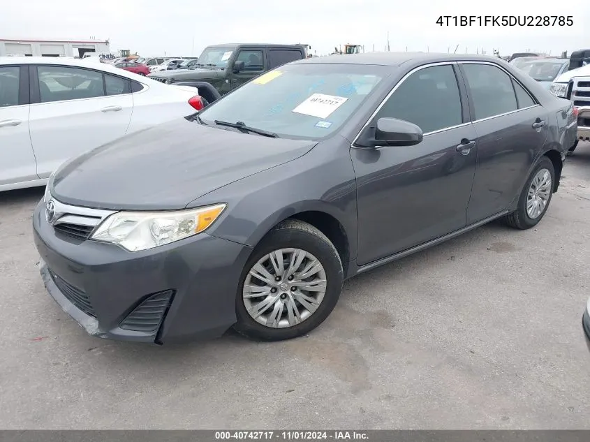 4T1BF1FK5DU228785 2013 Toyota Camry Le