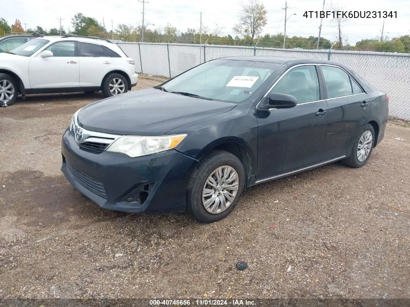 2013 Toyota Camry Le VIN: 4T1BF1FK6DU231341 Lot: 40745656