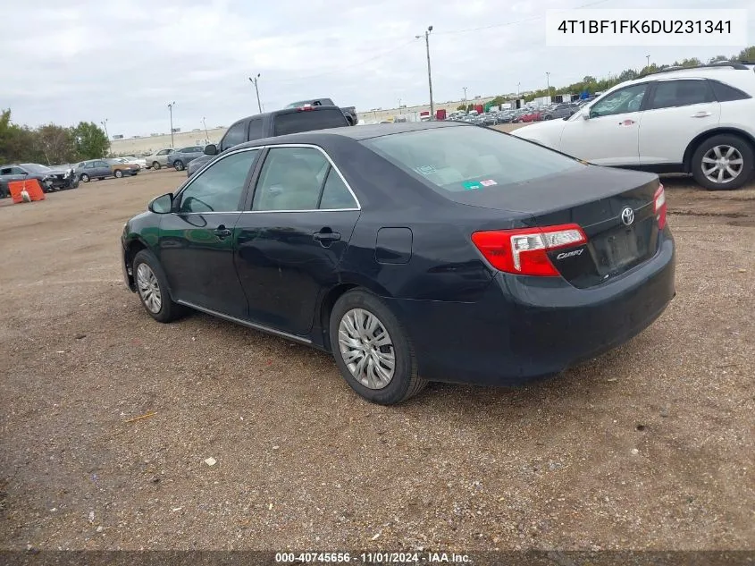 2013 Toyota Camry Le VIN: 4T1BF1FK6DU231341 Lot: 40745656