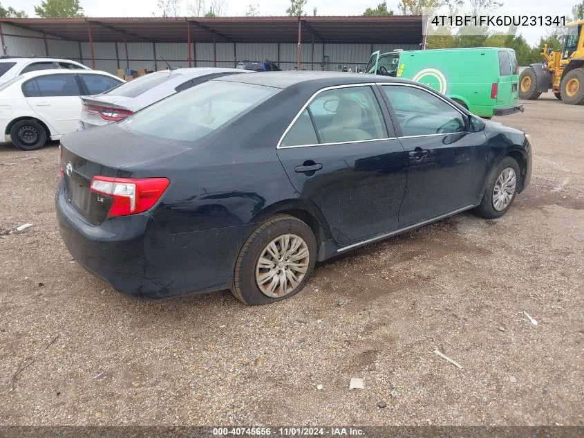 2013 Toyota Camry Le VIN: 4T1BF1FK6DU231341 Lot: 40745656