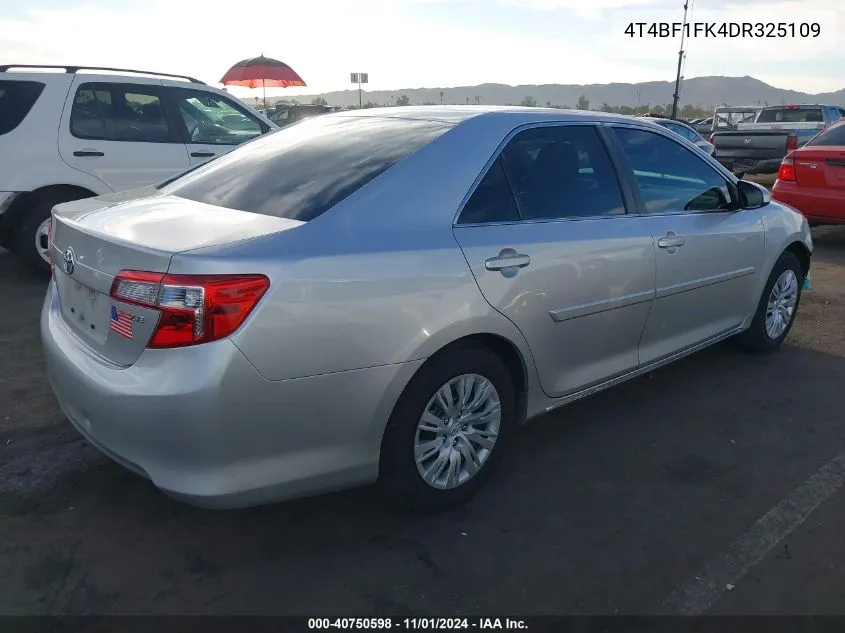 4T4BF1FK4DR325109 2013 Toyota Camry Le