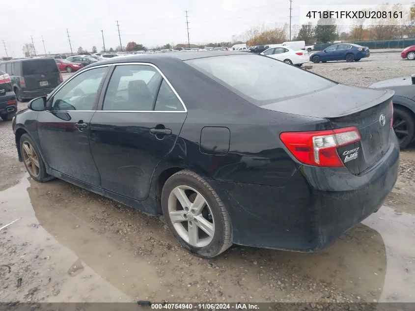 2013 Toyota Camry Se VIN: 4T1BF1FKXDU208161 Lot: 40754940