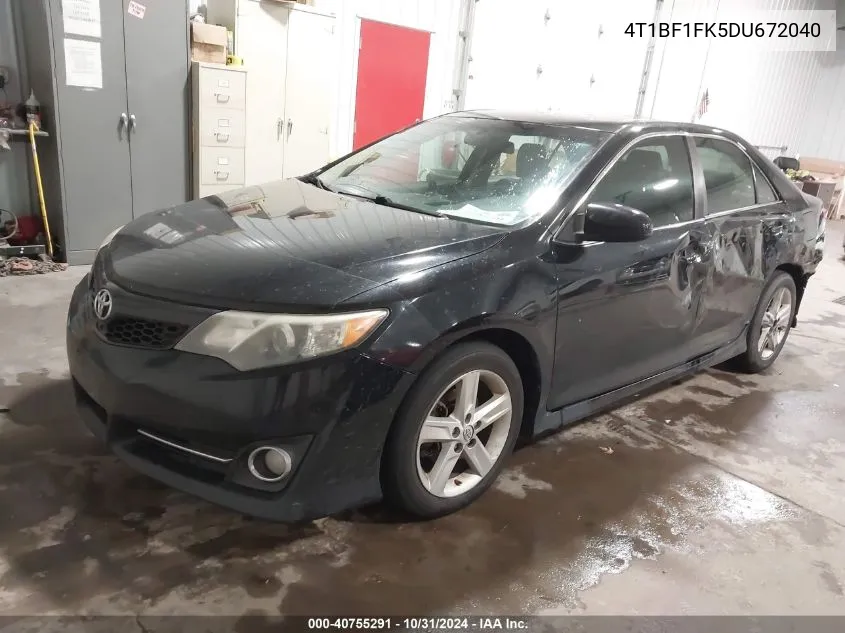 4T1BF1FK5DU672040 2013 Toyota Camry Se