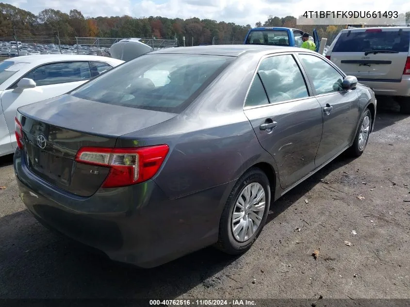 2013 Toyota Camry Le VIN: 4T1BF1FK9DU661493 Lot: 40762516