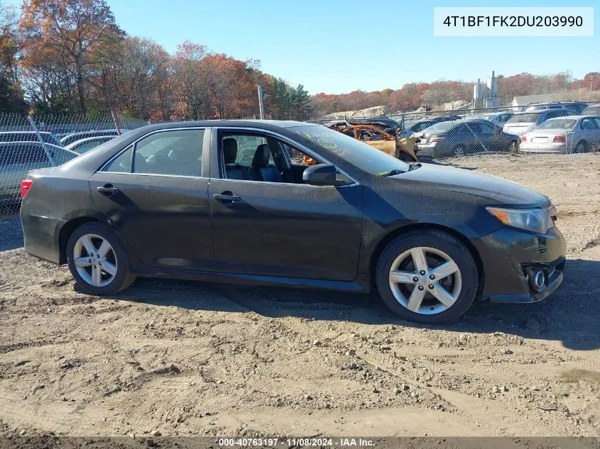 2013 Toyota Camry Se VIN: 4T1BF1FK2DU203990 Lot: 40763197