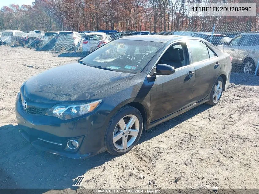 2013 Toyota Camry Se VIN: 4T1BF1FK2DU203990 Lot: 40763197