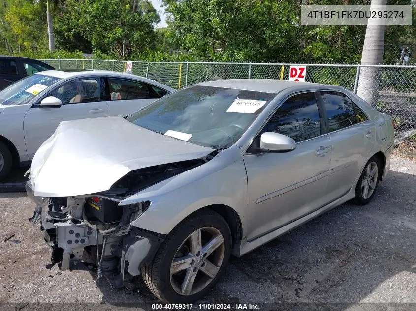 2013 Toyota Camry Se VIN: 4T1BF1FK7DU295274 Lot: 40769317