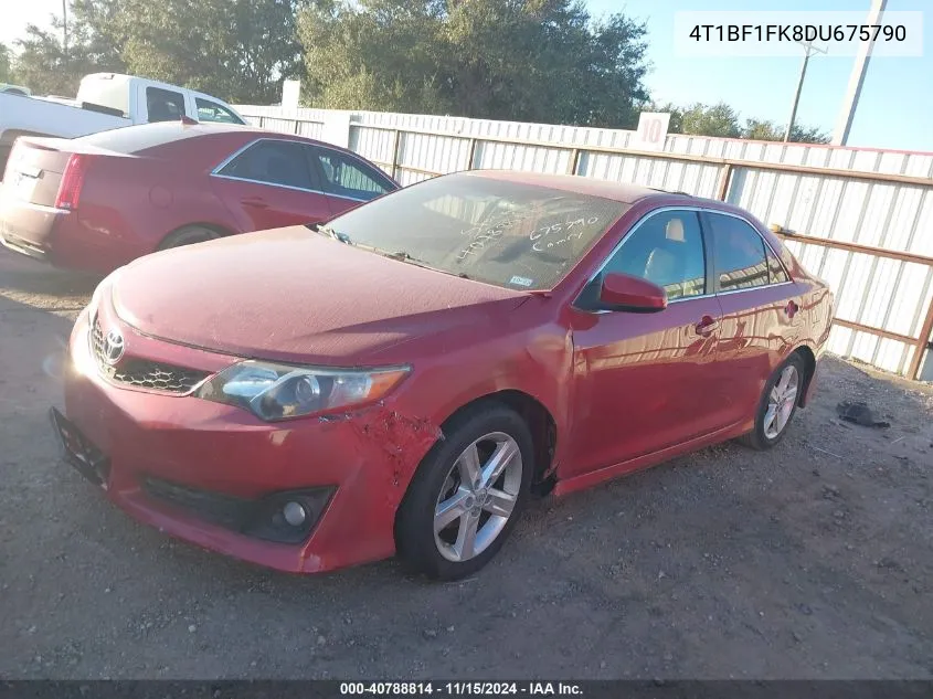 2013 Toyota Camry Se VIN: 4T1BF1FK8DU675790 Lot: 40788814