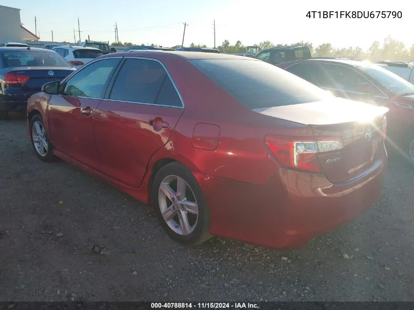 2013 Toyota Camry Se VIN: 4T1BF1FK8DU675790 Lot: 40788814