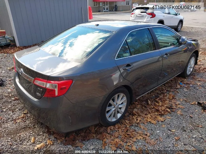 2013 Toyota Camry Hybrid Xle VIN: 4T1BD1FK0DU087145 Lot: 40804239