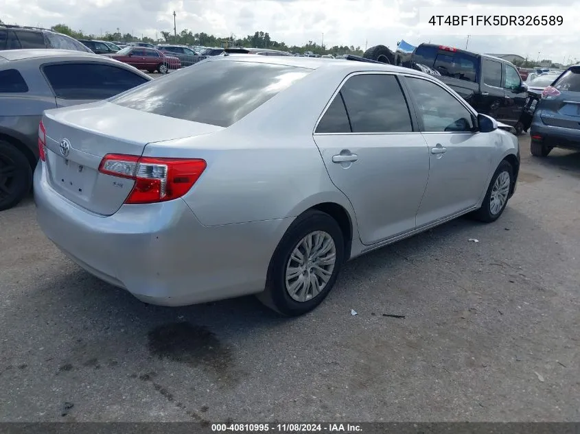 4T4BF1FK5DR326589 2013 Toyota Camry Le