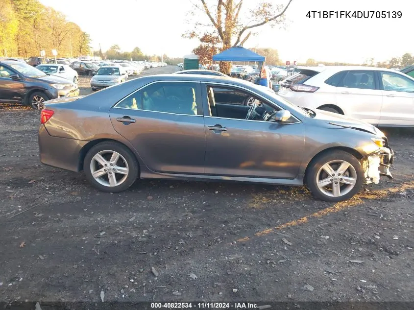 2013 Toyota Camry Se VIN: 4T1BF1FK4DU705139 Lot: 40822534