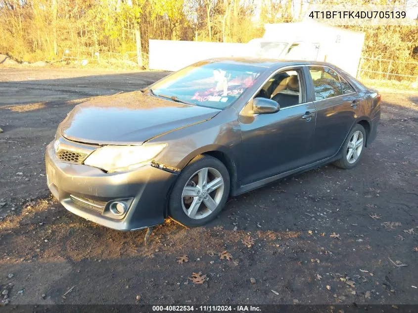 2013 Toyota Camry Se VIN: 4T1BF1FK4DU705139 Lot: 40822534