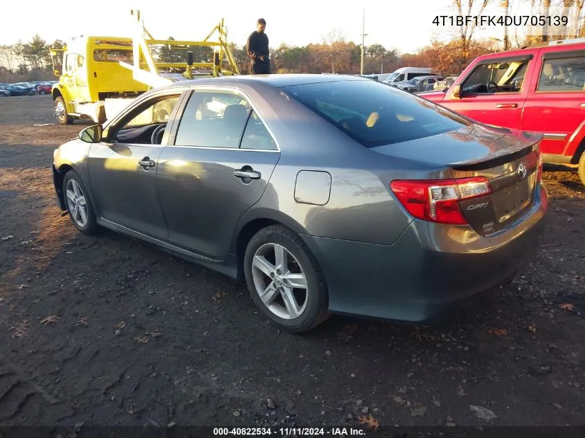 2013 Toyota Camry Se VIN: 4T1BF1FK4DU705139 Lot: 40822534