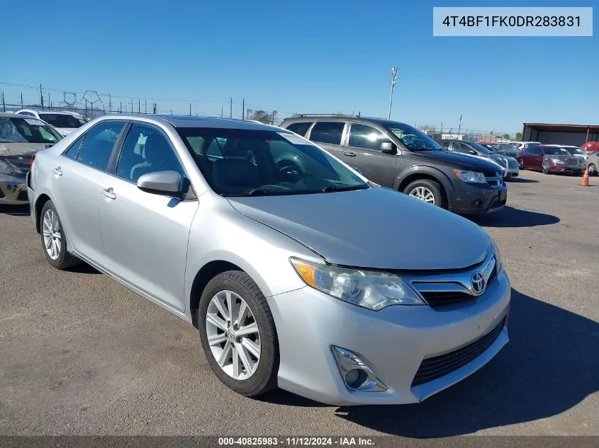 2013 Toyota Camry Xle VIN: 4T4BF1FK0DR283831 Lot: 40825983