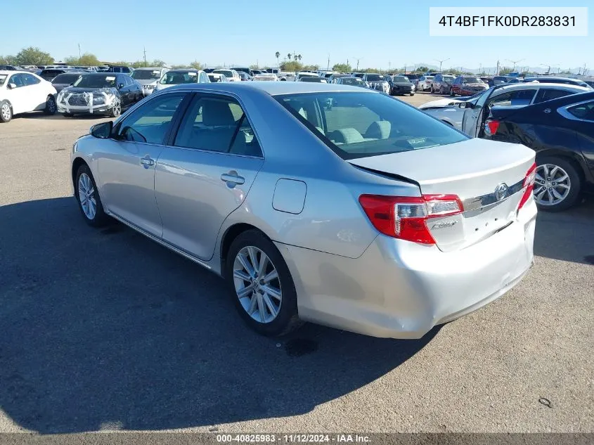 2013 Toyota Camry Xle VIN: 4T4BF1FK0DR283831 Lot: 40825983