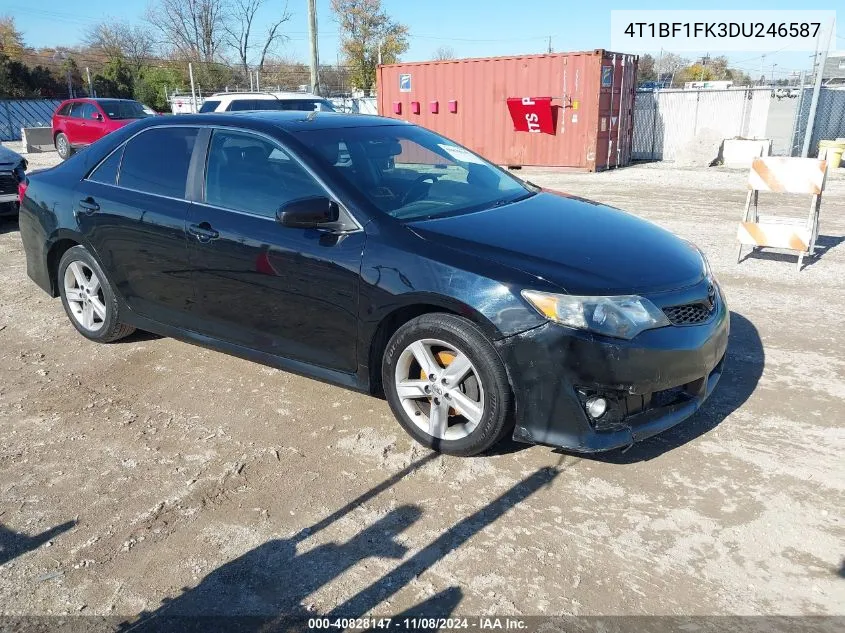 2013 Toyota Camry Se VIN: 4T1BF1FK3DU246587 Lot: 40828147