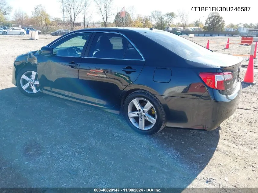 2013 Toyota Camry Se VIN: 4T1BF1FK3DU246587 Lot: 40828147