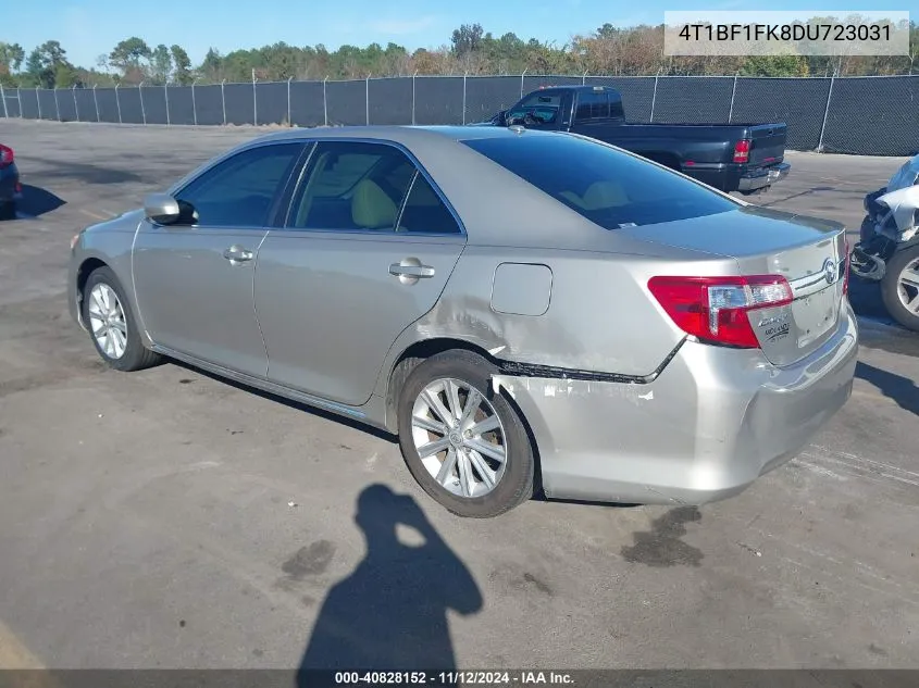 2013 Toyota Camry Xle VIN: 4T1BF1FK8DU723031 Lot: 40828152