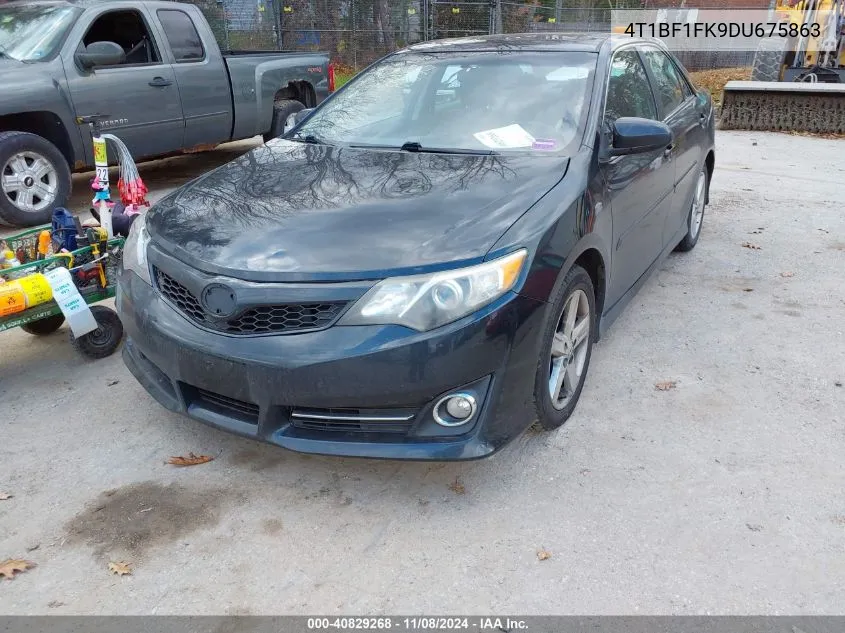 2013 Toyota Camry Se VIN: 4T1BF1FK9DU675863 Lot: 40829268