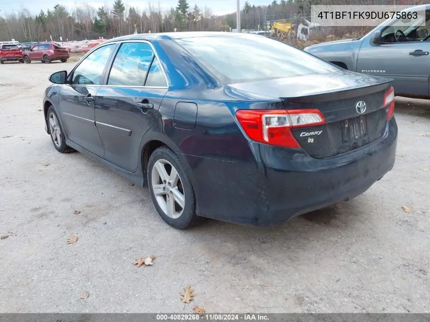 2013 Toyota Camry Se VIN: 4T1BF1FK9DU675863 Lot: 40829268