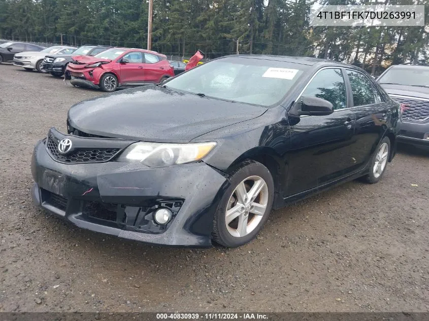 2013 Toyota Camry Se VIN: 4T1BF1FK7DU263991 Lot: 40830939