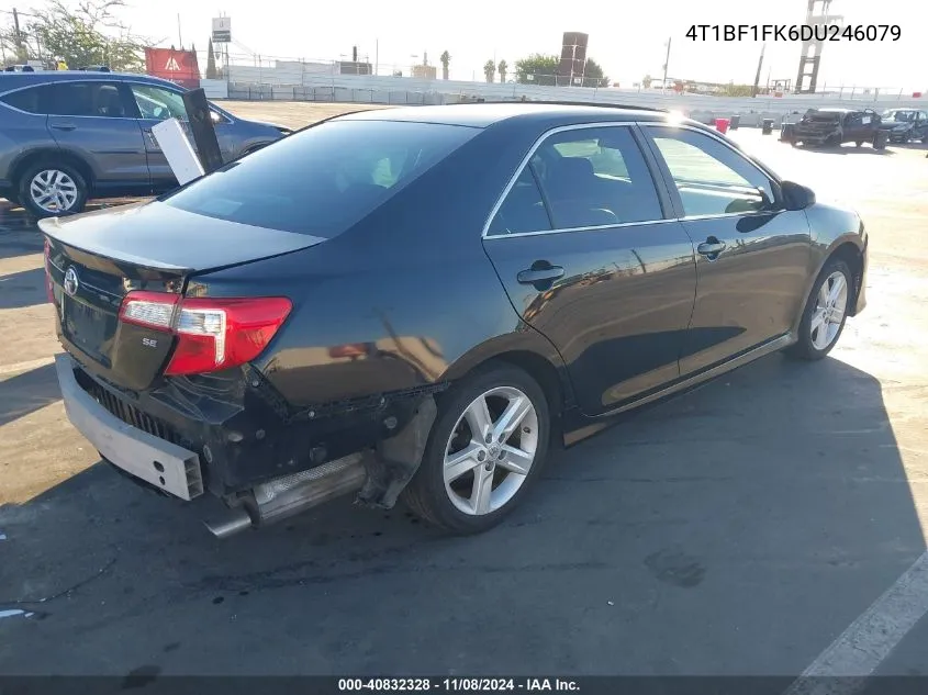 2013 Toyota Camry Se VIN: 4T1BF1FK6DU246079 Lot: 40832328