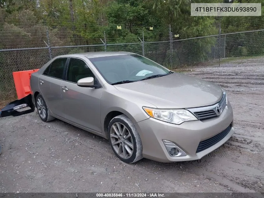 4T1BF1FK3DU693890 2013 Toyota Camry L