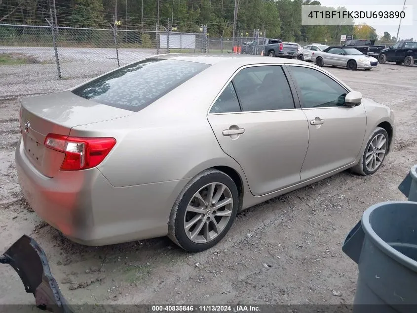 4T1BF1FK3DU693890 2013 Toyota Camry L