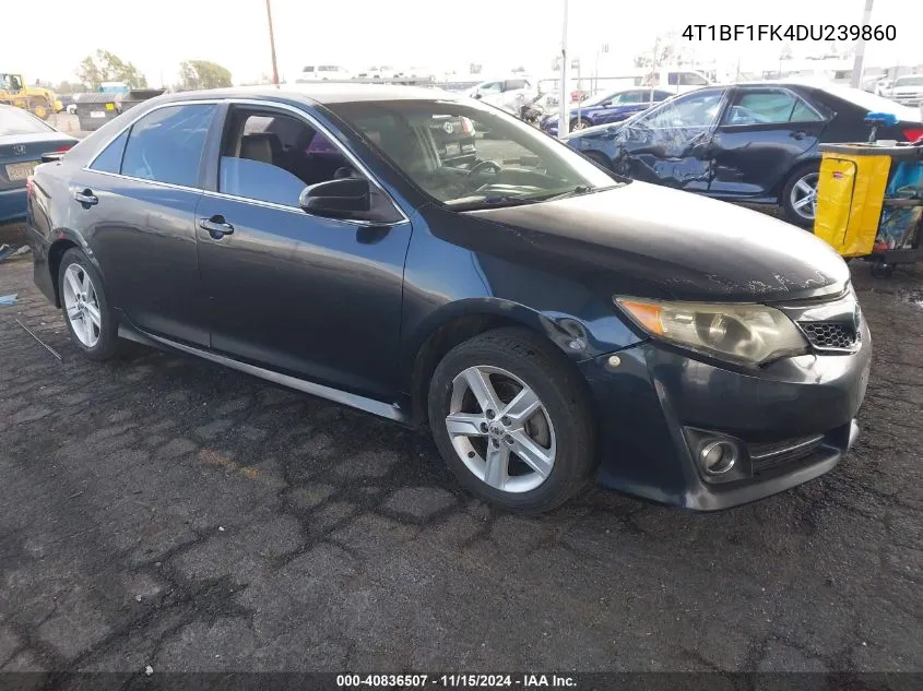 2013 Toyota Camry Se VIN: 4T1BF1FK4DU239860 Lot: 40836507