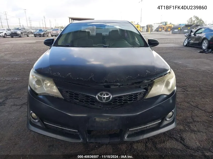 2013 Toyota Camry Se VIN: 4T1BF1FK4DU239860 Lot: 40836507