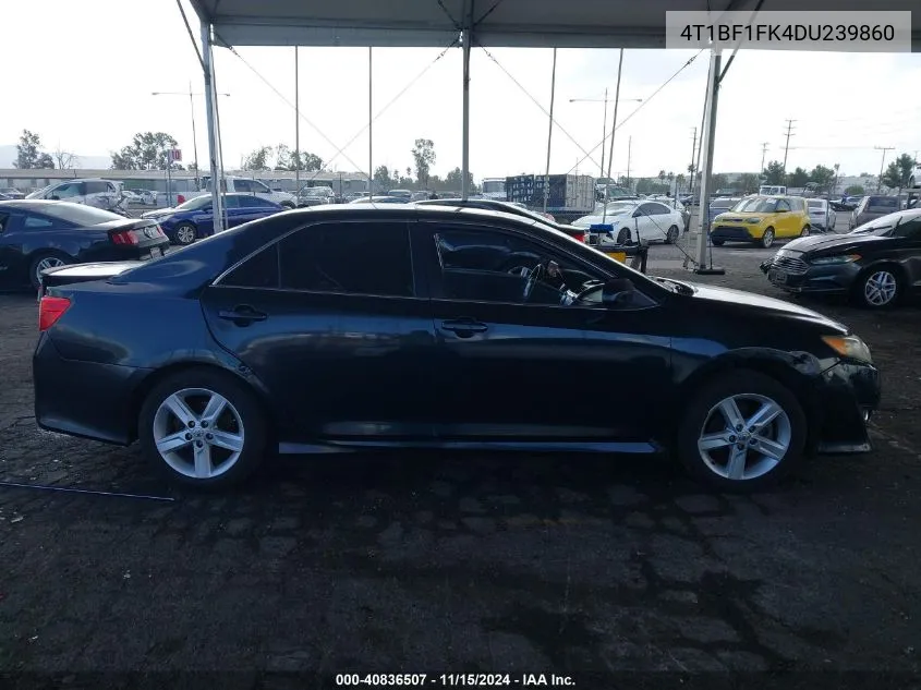 2013 Toyota Camry Se VIN: 4T1BF1FK4DU239860 Lot: 40836507