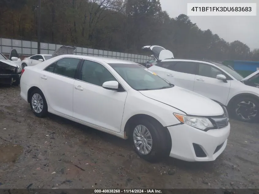 2013 Toyota Camry L VIN: 4T1BF1FK3DU683683 Lot: 40838268