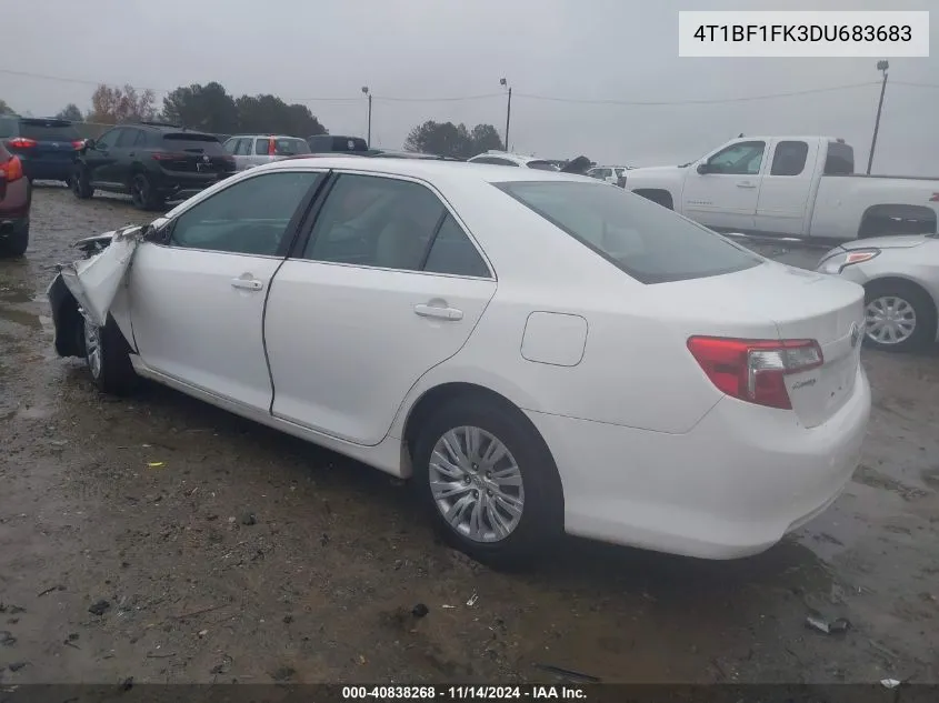 2013 Toyota Camry L VIN: 4T1BF1FK3DU683683 Lot: 40838268