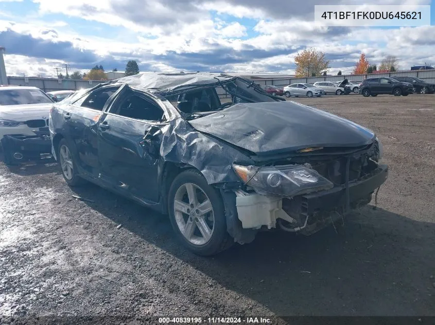 2013 Toyota Camry Se VIN: 4T1BF1FK0DU645621 Lot: 40839195