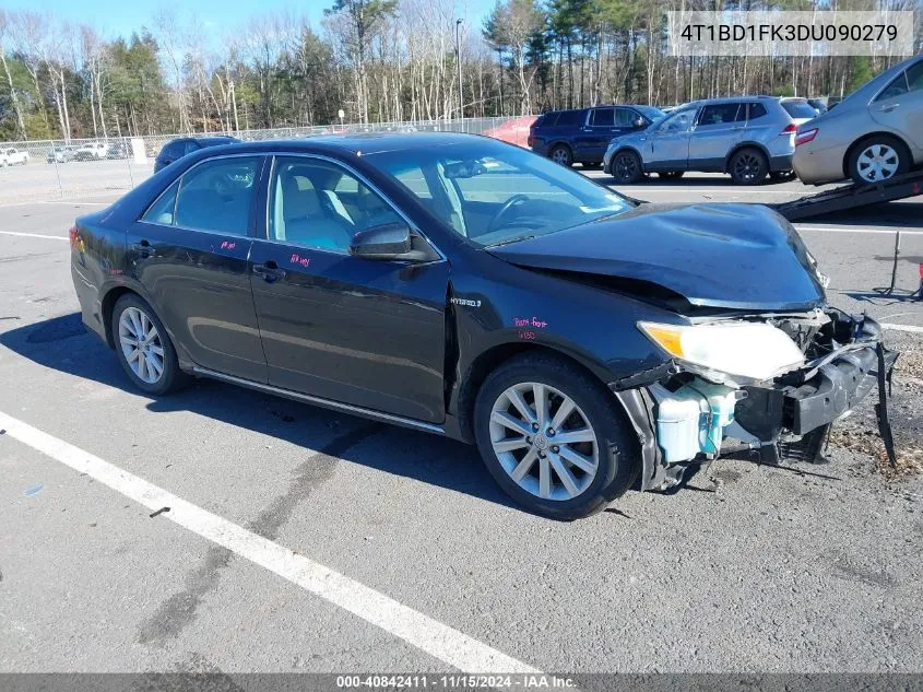 2013 Toyota Camry Hybrid Xle VIN: 4T1BD1FK3DU090279 Lot: 40842411