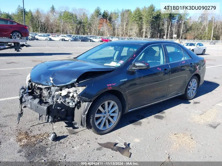 2013 Toyota Camry Hybrid Xle VIN: 4T1BD1FK3DU090279 Lot: 40842411