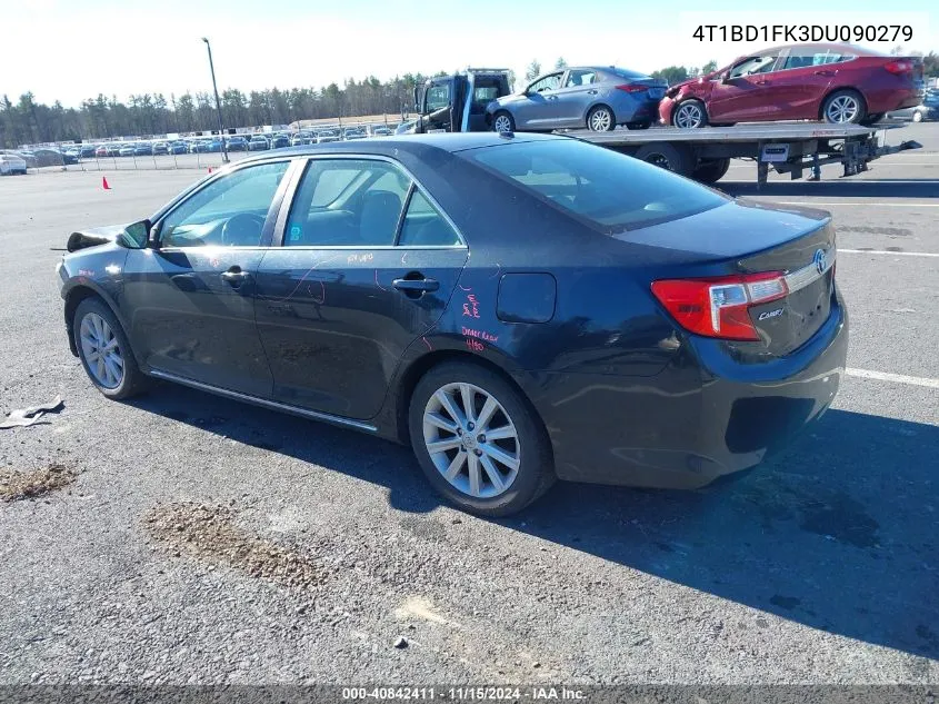 2013 Toyota Camry Hybrid Xle VIN: 4T1BD1FK3DU090279 Lot: 40842411