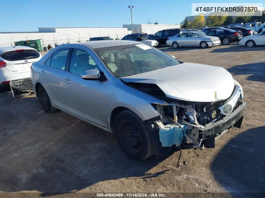 2013 Toyota Camry Le VIN: 4T4BF1FKXDR307570 Lot: 40842989