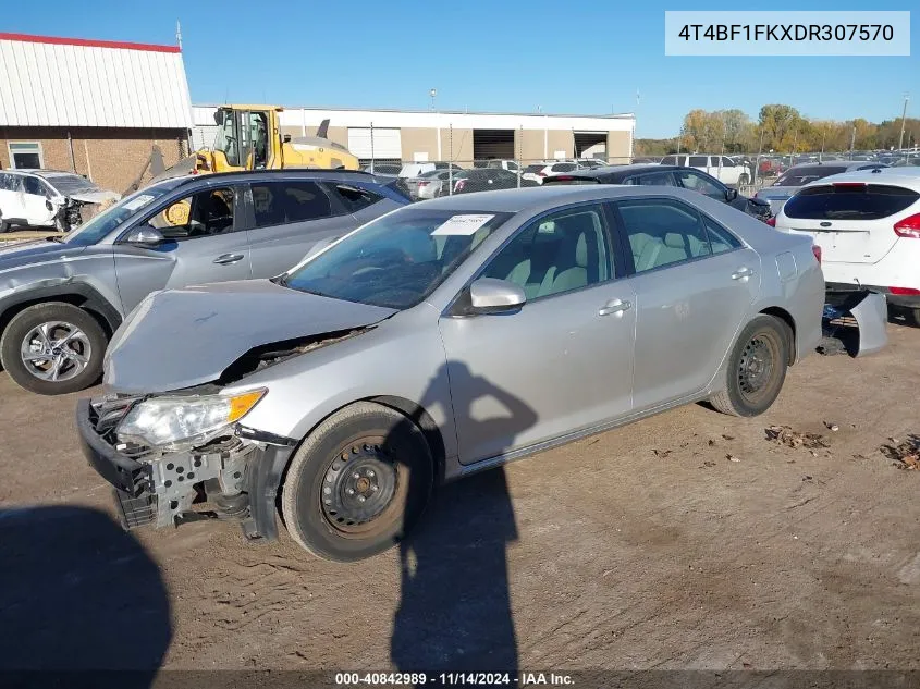 2013 Toyota Camry Le VIN: 4T4BF1FKXDR307570 Lot: 40842989