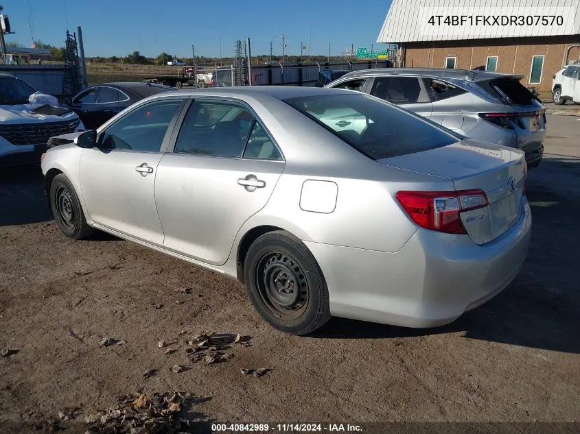 2013 Toyota Camry Le VIN: 4T4BF1FKXDR307570 Lot: 40842989