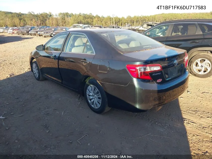 2013 Toyota Camry L VIN: 4T1BF1FK6DU717583 Lot: 40845208