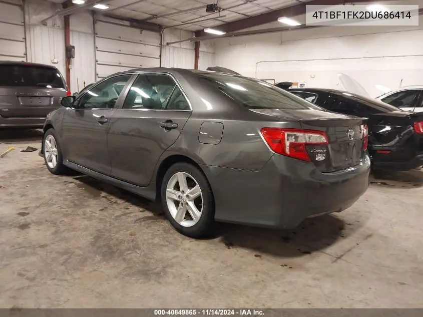 2013 Toyota Camry Se VIN: 4T1BF1FK2DU686414 Lot: 40849865