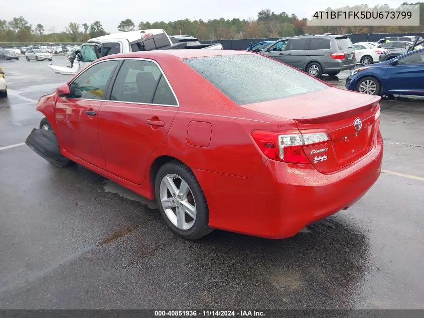 2013 Toyota Camry Se VIN: 4T1BF1FK5DU673799 Lot: 40851936