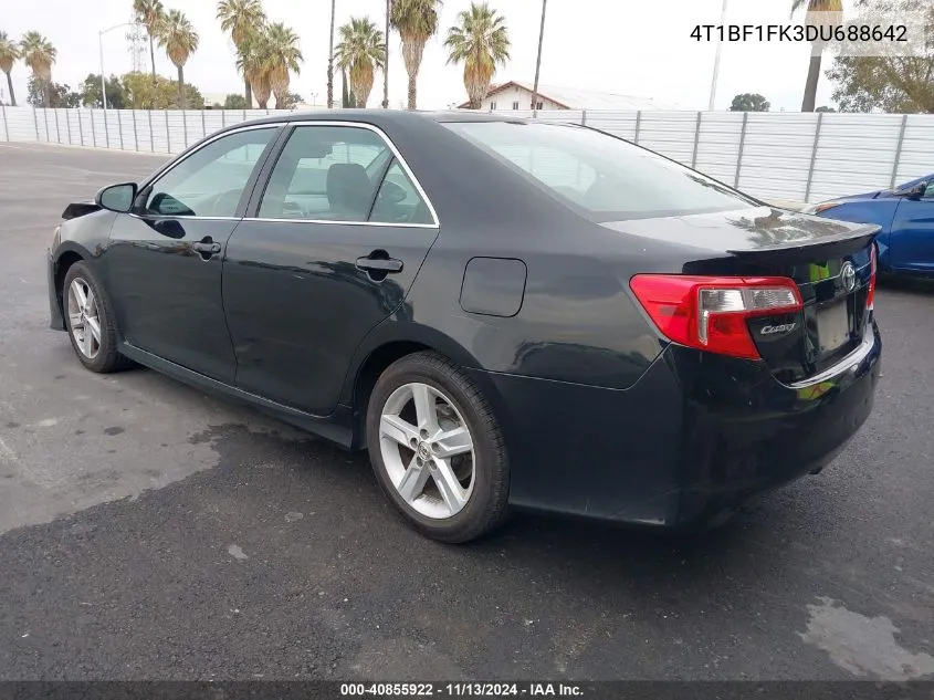 2013 Toyota Camry Se VIN: 4T1BF1FK3DU688642 Lot: 40855922