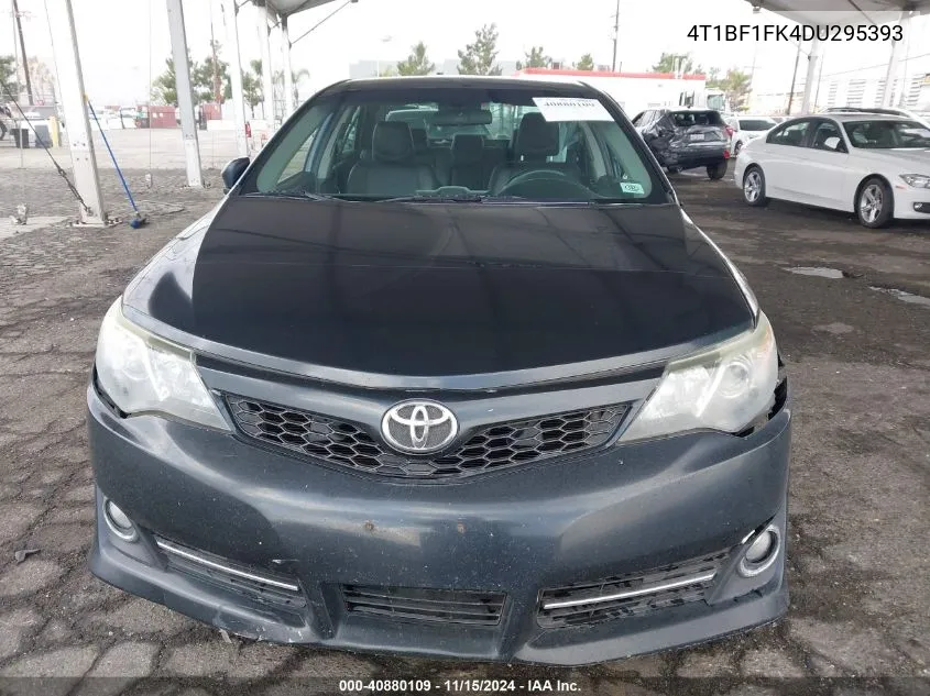 2013 Toyota Camry Se VIN: 4T1BF1FK4DU295393 Lot: 40880109