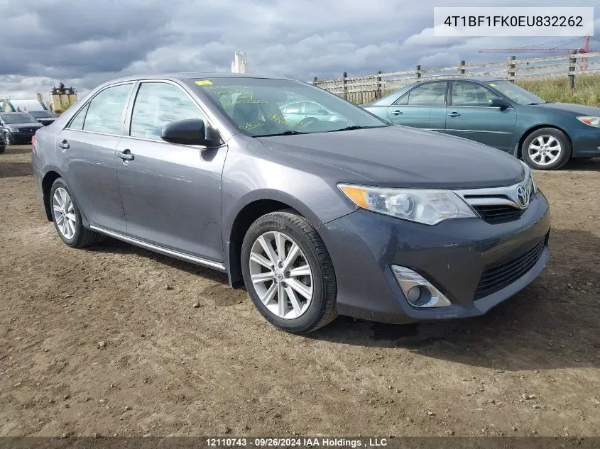 2014 Toyota Camry L/Se/Le/Xle VIN: 4T1BF1FK0EU832262 Lot: 12110743