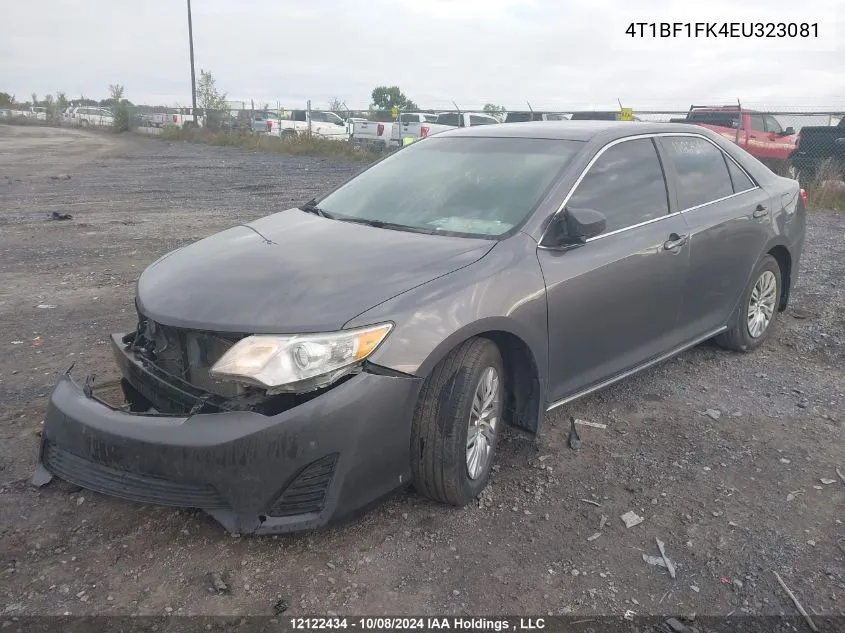 2014 Toyota Camry Le VIN: 4T1BF1FK4EU323081 Lot: 12122434