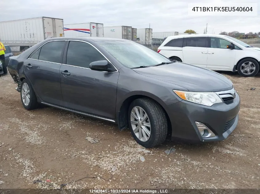 2014 Toyota Camry Xle V6 VIN: 4T1BK1FK5EU540604 Lot: 12142841